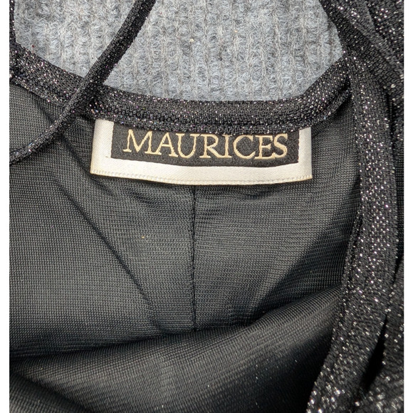 Vintage 90s Maurices Gown Womens Medium Sparkle Maxi Dress Y2K Whimsigoth Fairy - Picture 5 of 7